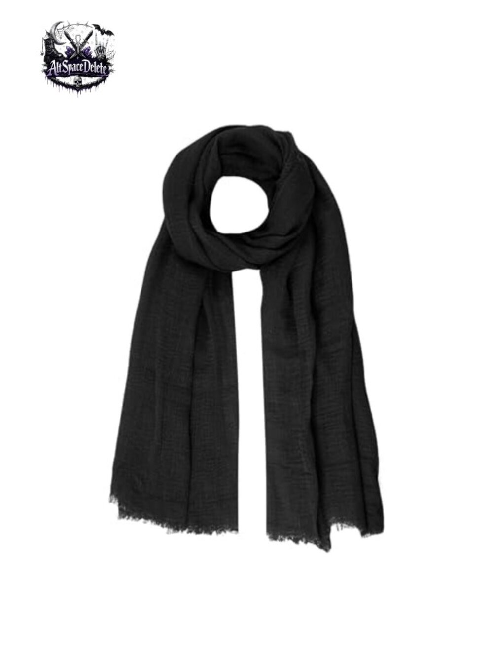 Cotton Hemp Crinkle Long Scarf Beach Shawl Wrap with Fringe